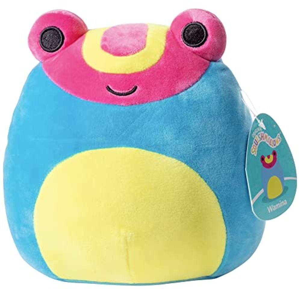 Pelúcia Wamina Blue Frog de 20 cm — Adorável brinquedo de pelúcia macio — Ótimo presente para crianças