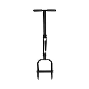 Plug Aeration, aerador de gramado Hand Hollow Tine, pesado, 89 cm x 28 cm, preto