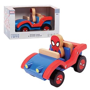 DisneySpider-Man & Spider Mobile, boneco e veículo, brinquedos infantis para maiores de 2 anos, exclusivo da Amazon