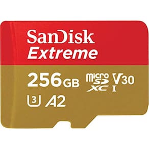 Cartão microSDXC SANDISK de 256 GB 160 MB/s C10 U3 V30 4K A2