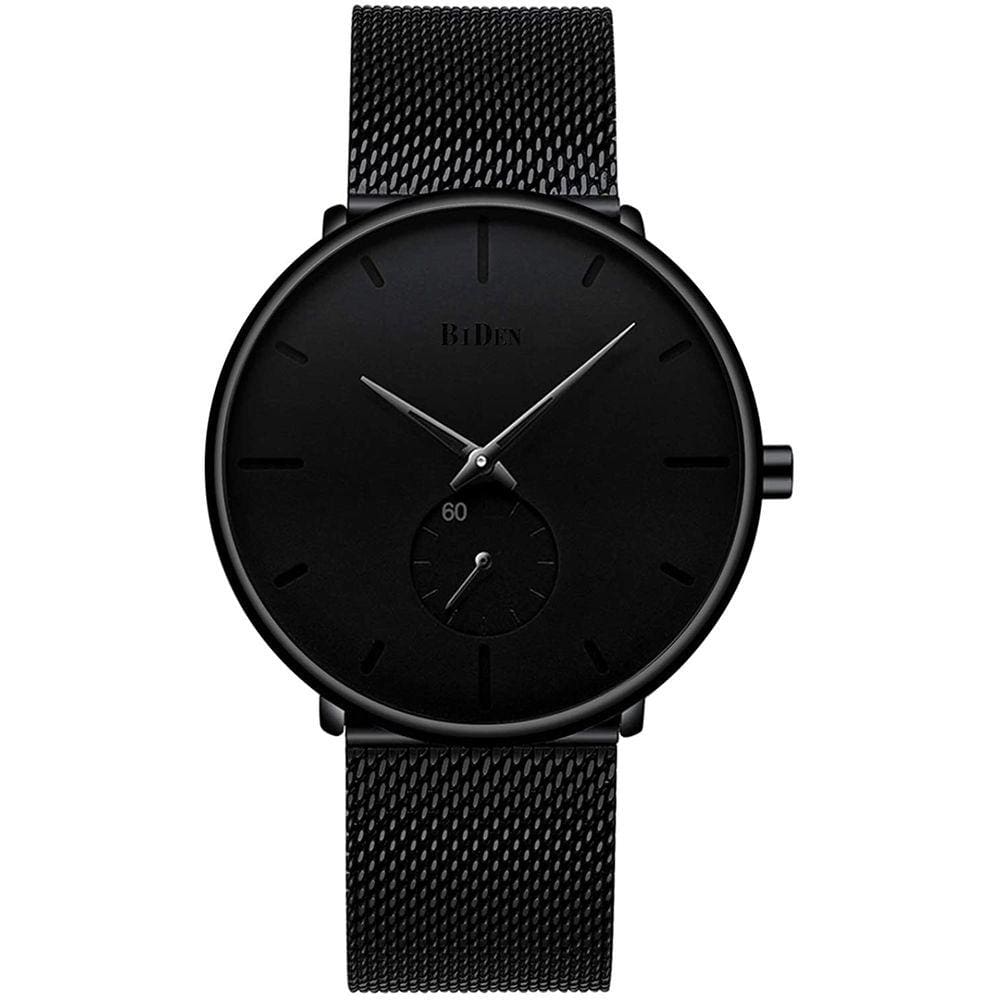 Relógio de pulso elegante minimalista ultrafino à prova d`água para homens - relógio analógico de luxo casual para negócios