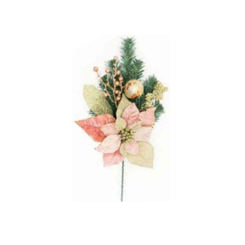 Galho de Natal Rose 60 cm Yangzi