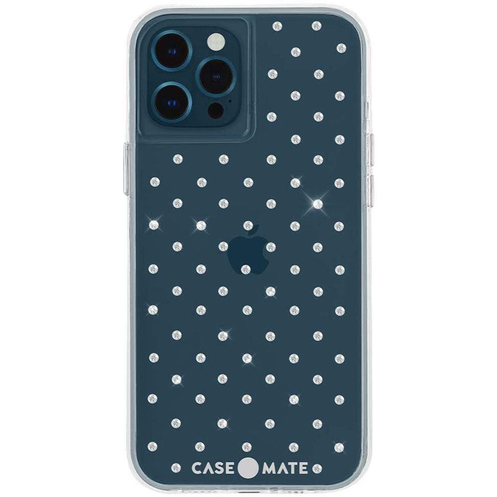 Capa Sheer Gems para 12 Pro Max, proteção contra quedas de 10 pés, 6,7" a 90 caracteres
