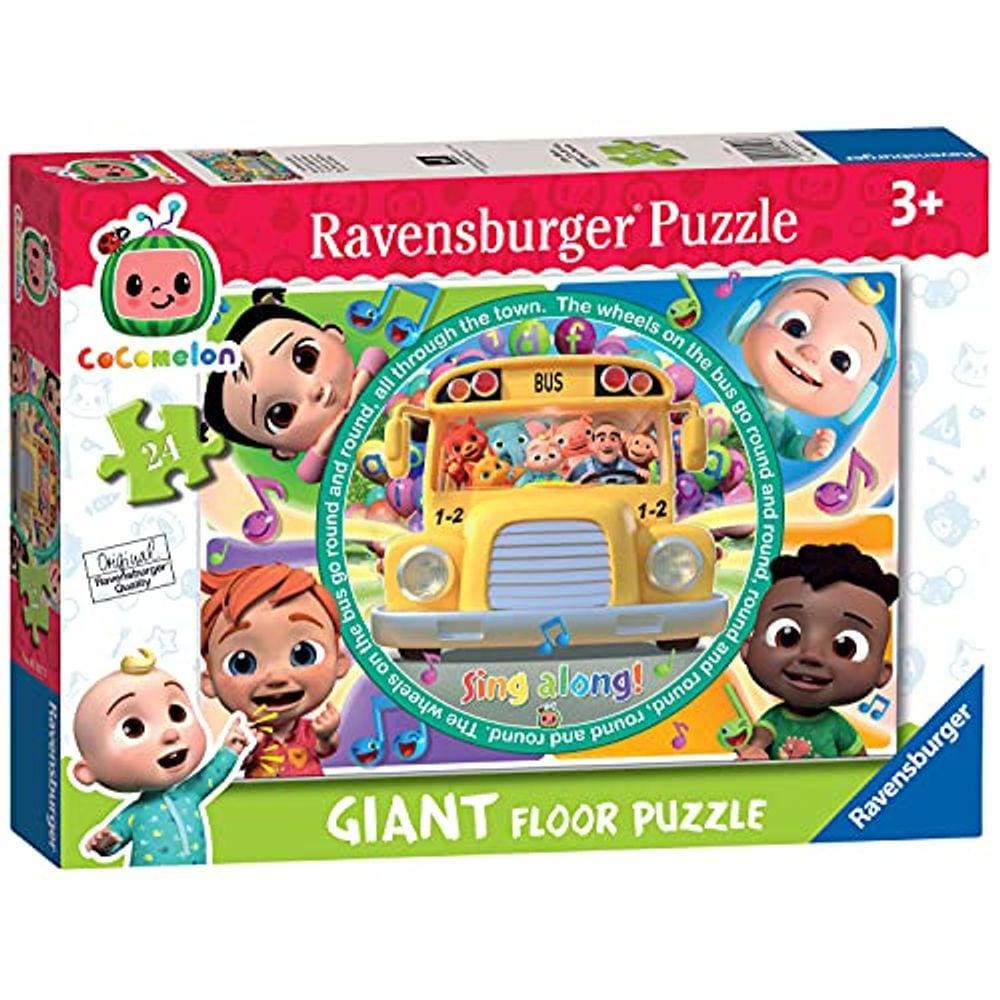 Quebra-cabeça Cocomelon Giant Floor - Brinquedo educativo, 24 peças, para maiores de 3 anos