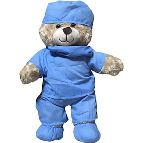 Brinquedo de pelúcia Doctor & Nurse Teddy Bear, protetor para dormir (enfermeira)