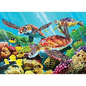 Quebra-cabeça Cobble Hill - Molokini Current - Peças pequenas, médias e grandes (350 unidades)