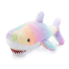 Pelúcia de tubarão, Ombrez Ocean Animals, brinquedo de tubarão arco-íris 48 cm