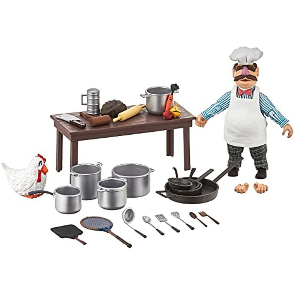 Muppets Best of Series 2: Chef sueco com boneco de ação de cozinha