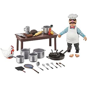 Muppets Best of Series 2: Chef sueco com boneco de ação de cozinha