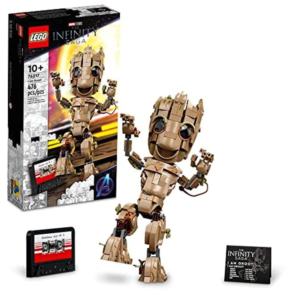 Conjunto de construção Marvel I am Groot 76217, 476 peças, para maiores de 10 anos