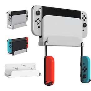 Kit de montagem em parede Switch OLED, suporte de proximidade para TV, branco