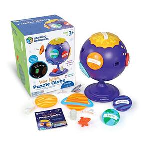 Globo de quebra-cabeça Solar System - 21 peças, maiores de 3 anos, brinquedos STEM, decoração espacial