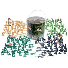 Soldados de brinquedo da Segunda Guerra Mundial - Mais de 200 militares - 26 figuras exclusivas da Segunda Guerra Mundial - Poses realistas