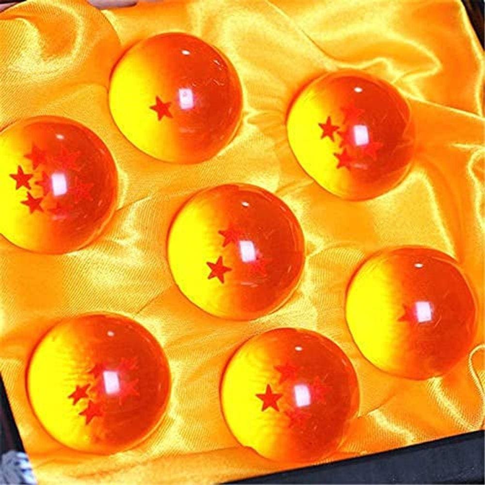 Conjunto de caixas de presente Toy Crystal Glass Ball Stars, 7 peças com 43 mm de diâmetro