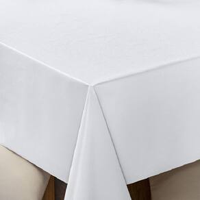 Toalha de Mesa 4 Lugares Térmica Impermeável Branca 1,40 m