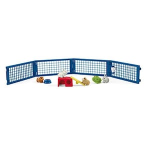 Conjunto de brinquedos para animais de fazenda com gaiola, conjunto de 14 peças, mais de 3