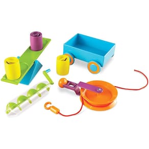 Conjunto de atividades STEM Simple Machines, atividades científicas, 19 peças, maiores de 5 anos