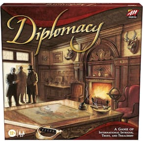 Jogo de estratégia diplomática, tema político, 12+, 2-7 jogadores