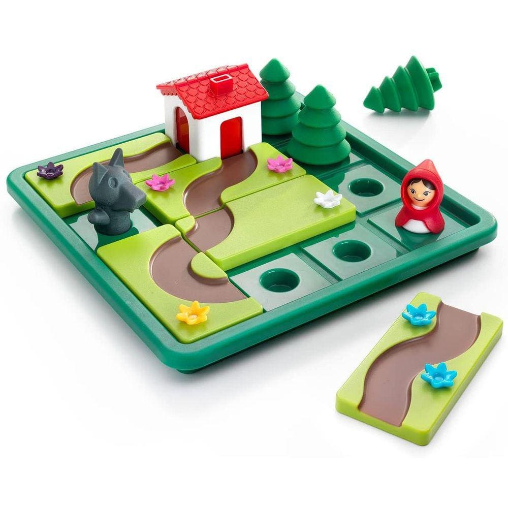 Jogo de tabuleiro SmartGames Little Red Skill-Building com livro ilustrado, 24x29x6 cm