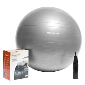 Bola De Ginástica 65cm Athletic Antiestouro + Bomba De Para Encher Suporta 200kg