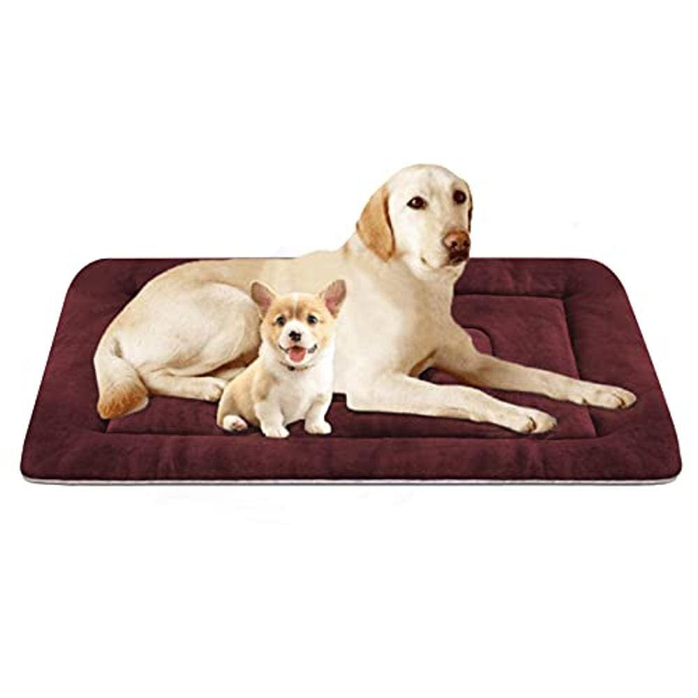 Cama grande para cães Crate Pad, tapete antiderrapante, colchão lavável para animais de estimação de 120 cm