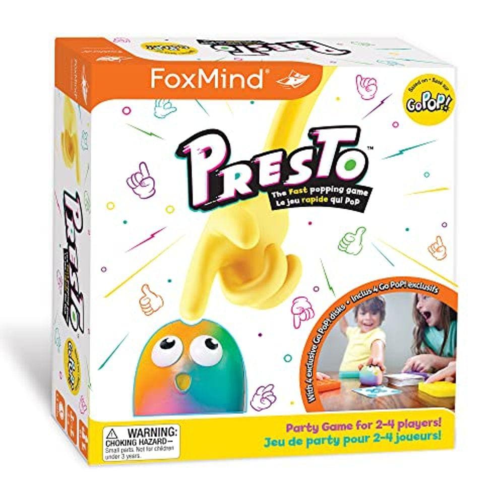 Vai, Pop! Presto, Fidget Popping, Jogo divertido - 4 edições, 2-4 jogadores, 6 ou mais