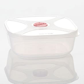 Pote Multiuso Quadrado 320ml C/ Válvula Vermelho Top Line