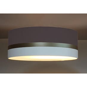 Luminária Faixa Dupla Tom Luz Iluminação Preto/Bronze/Branco