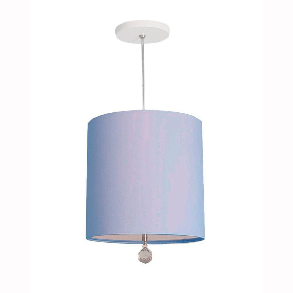 Luminária Pendente 1 Foco 15w Faixa Dupla 4953 Tom Luz Iluminação Azul-bebê