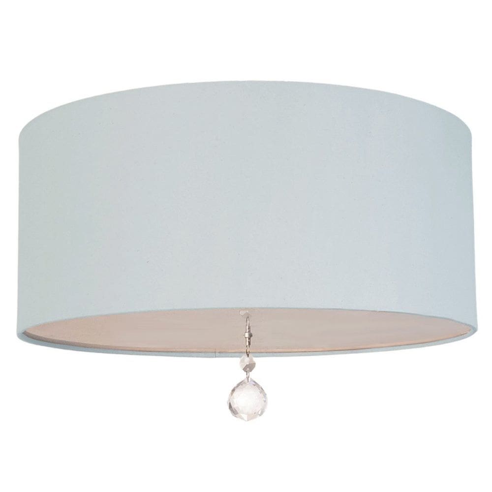 Plafon Redondo 30x30cm Lili 4905 Tom Luz Iluminação Azul-bebê