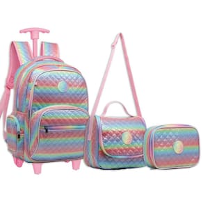 Kit Mochila Juvenil Estojo e Lancheira Com Glitter - Yepp