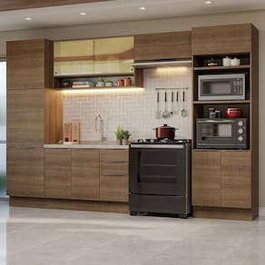 Armário de Cozinha Completa 330cm Rustic Stella Madesa 03