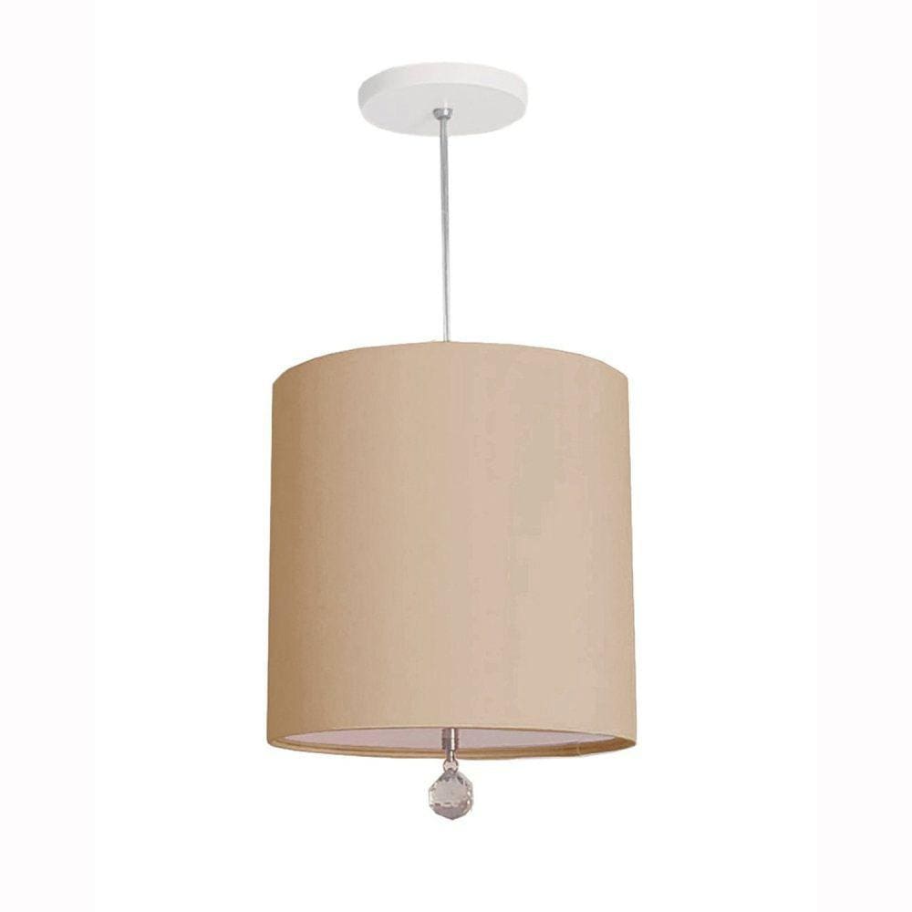 Luminária Pendente 1 Foco 15w Faixa Dupla 4956 Tom Luz Iluminação Caqui