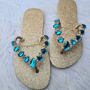 Havaianas Feminina Personalizada com Glitter e Pedraria