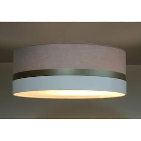 Luminária de Teto Plafon Faixa Dupla de Sobrepor Tom Luz Iluminação Cinza/Bronze/Branco