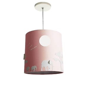 Luminária Pendente 1 Foco 15W Savana 4648 Tom Luz Iluminação Rosa-bebê