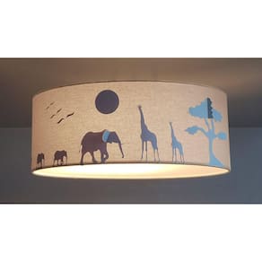 Luminária de Teto Plafon Savana de Sobrepor Tom Luz Iluminação Cru