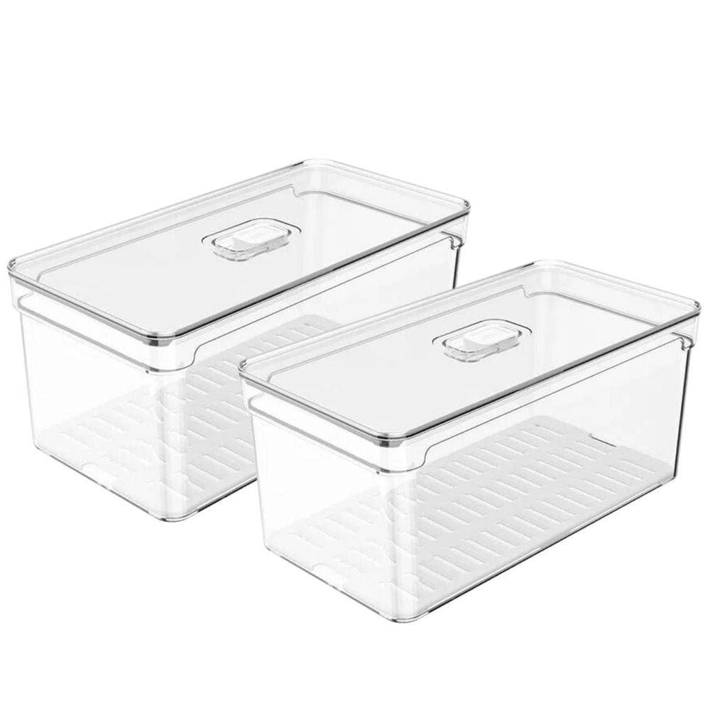 Organizador Geladeira Tampa Clear Fresh 30x15x13cm