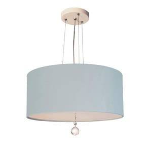 Pendente LED 30x15cm Lili 4913 Tom Luz Iluminação Azul-bebê