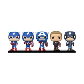 Conjunto Pop Funko do Capitão América Através dos Séculos (exclusivo da Amazon, multicolorido)