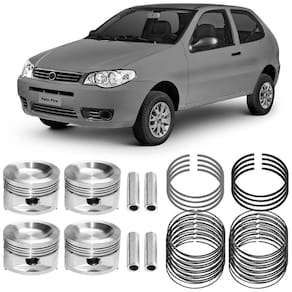 Kit Pistão Anel STD Fiat Palio 1.0 2007 a 2011 Flex Metal Leve