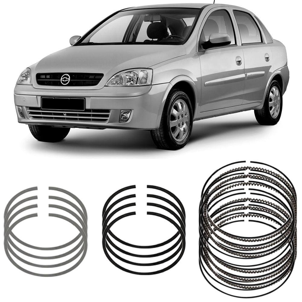 Jogo Anel Segmento 0.50 Corsa Sedan 1.0 98 99 2000 2001 2002