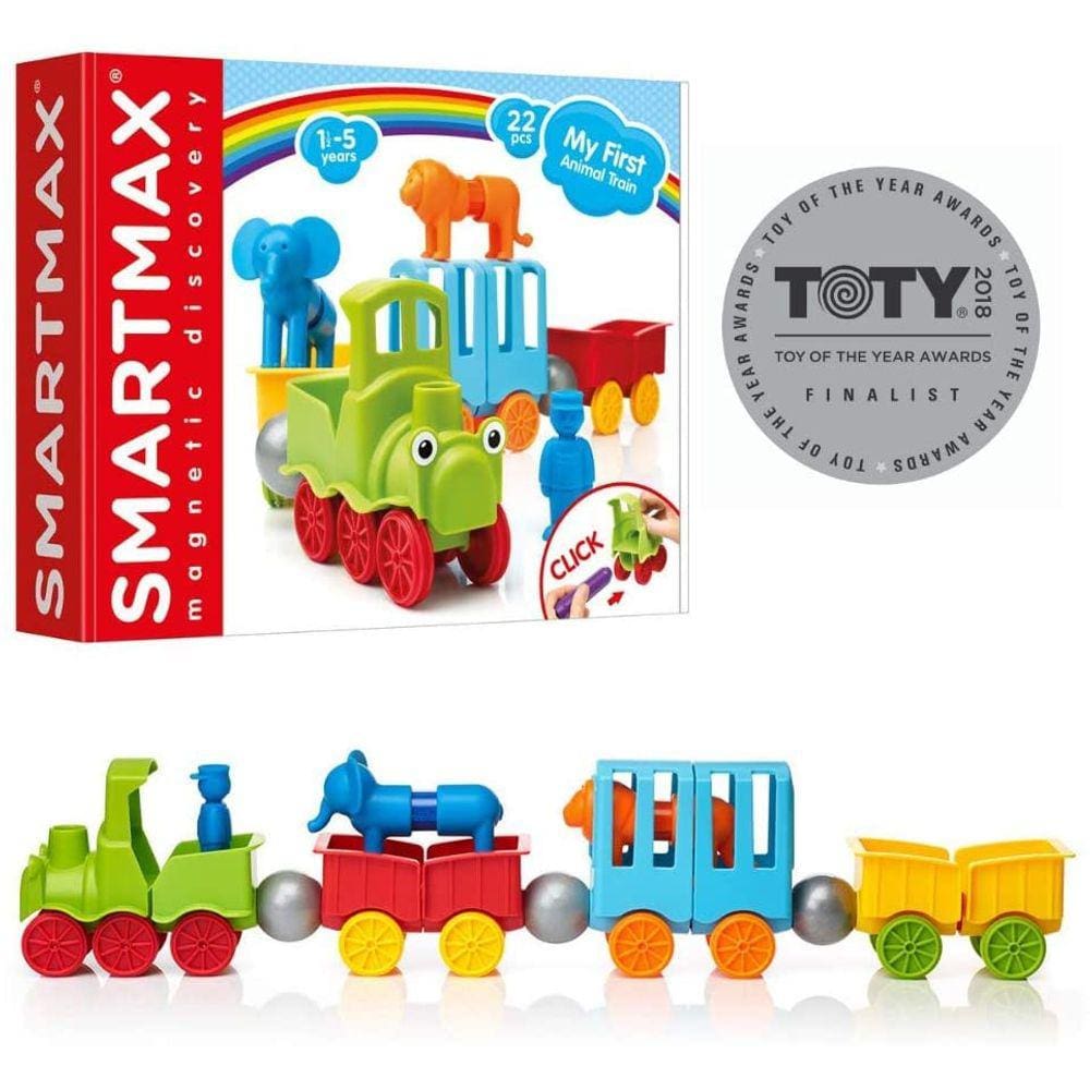 Meu primeiro conjunto de descoberta magnética Animal Train para crianças de 1 a 5 anos
