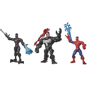 Pacote da coleção Marvel Hero Mashers Web-Slinging com Homem-Aranha, Venom e Miles - Amazon Exc