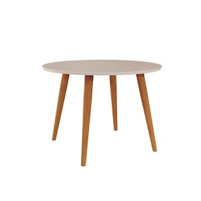 Mesa De Sala Jantar Dani 1,10 Madeira/off White/nude - Cimol