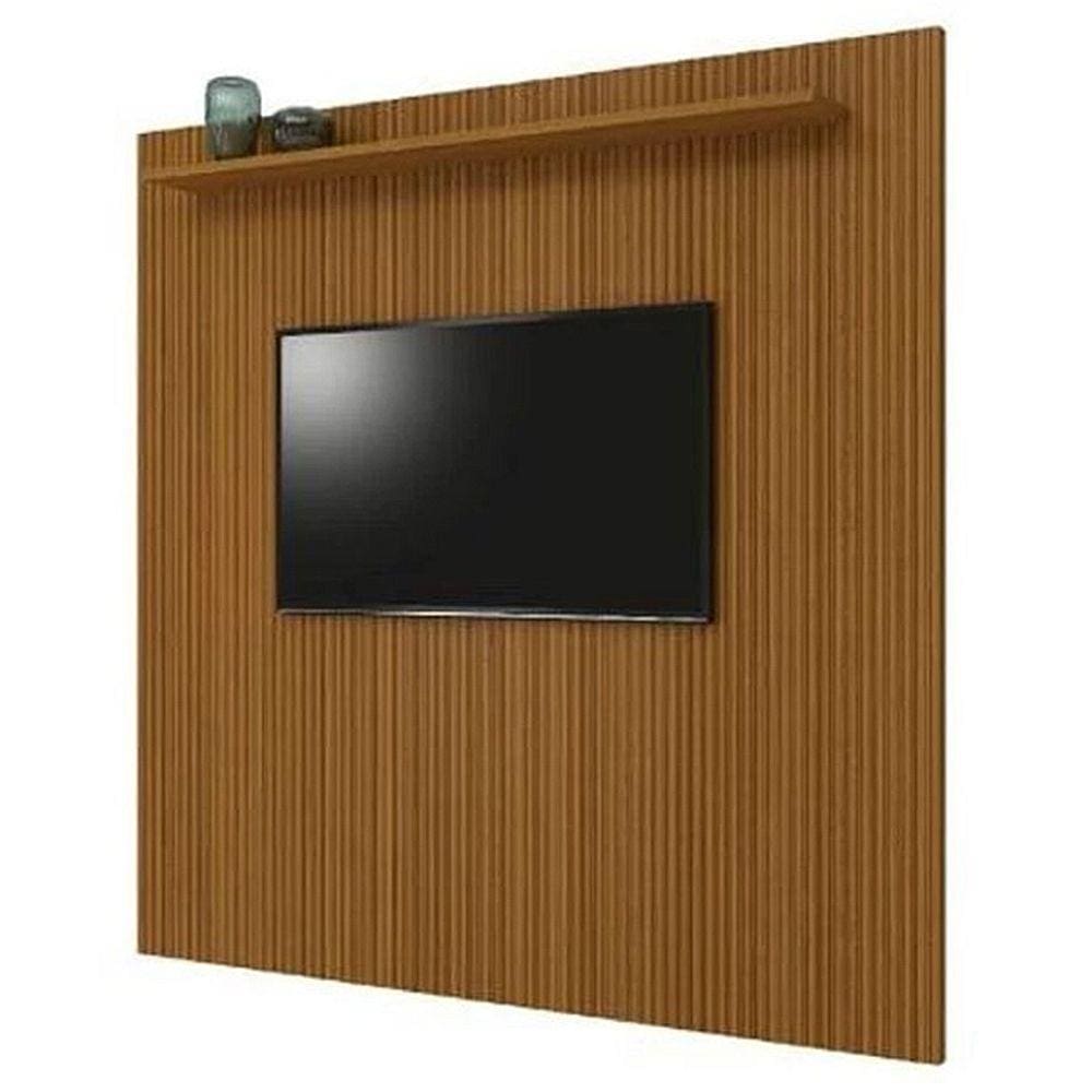 Painel Egeo sem Nicho 225cm para TV até 75 Polegadas EDN Cor Cedro