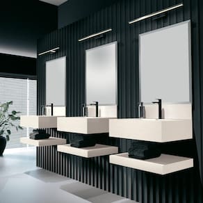 Prateleira em Porcelanato Para Banheiro 80cm Pró Blu Bianco