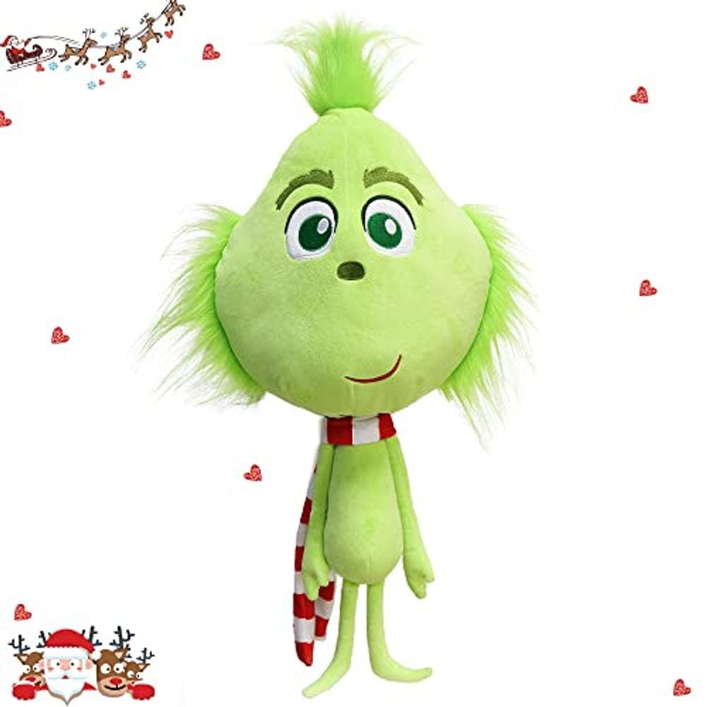 Boneca de pelúcia Green Monster, decoração de Natal, bicho de pelúcia, meninos e meninas, 45 cm