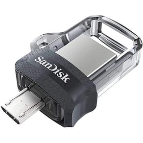Unidade dupla de 256 GB para Android e computadores - microUSB, USB3.0