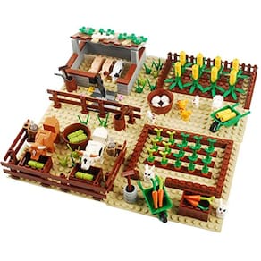 Kit de tijolos Farm Field Set Conjunto de construção DIY compatível com todas as marcas (Animal)